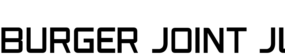 Burger Joint JL Font Download Free